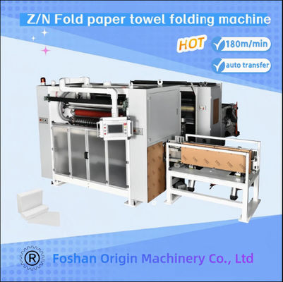 Z/N Fold Hand Towel Machine with Glue Lamination Kitchen Towel Rewinder