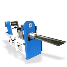 Cocktail Napkin Folding Machine 1/4 Folded Steel To Paper Embossing With Color Printing