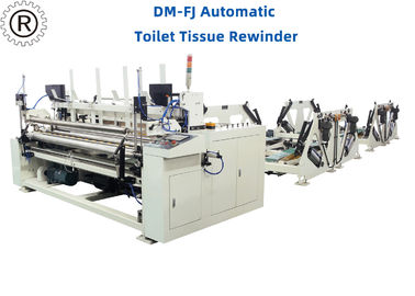 Wood Pulp Raw Material Toilet Paper Production Line with Steel To Rubber Embossing Device and Wrapping Machine