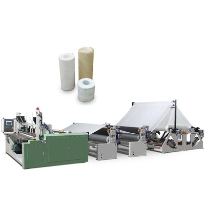 Fully Automatic Toilet Roll Rewinding Machine Production LINE with embossing unit , point to point