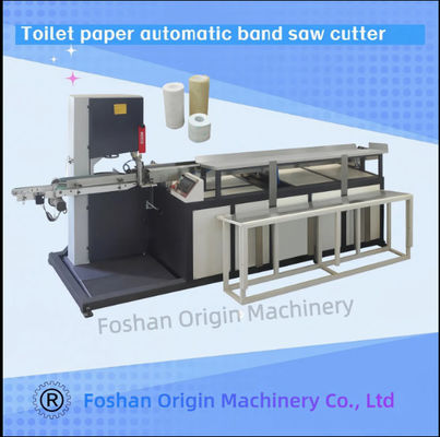 Máquina de corte de serras automática de papel higiénico de toalha de cozinha