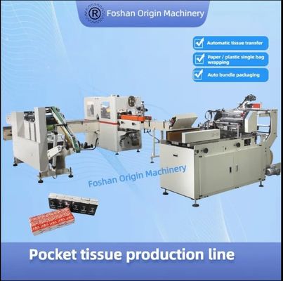 Linha de Produção de Lenços de Bolso Totalmente Automática Econômica de Alta Qualidade Hanker Chief 200mm*200mm
