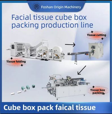 Linha de Produção Automática de Máquina Interfold para Papel Tissue Facial em V, Máquina para Fabricação de Toalhas de Mão