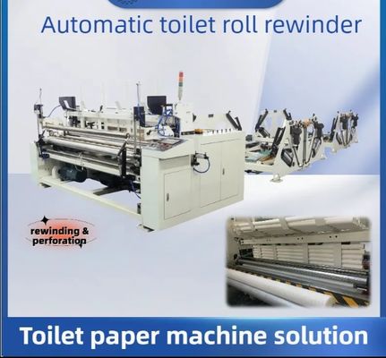 Máquina de fabricação de papel higiénico Máquina manual pequena e fácil com unidade de relevo opcional