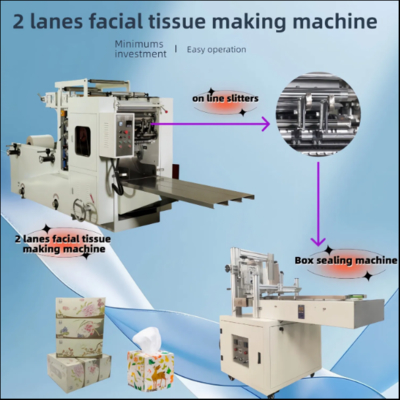 Máquina Econômica Manual de Fabricação de Papel Tissue Facial de 2/3 Vias, Máquinas Pequenas