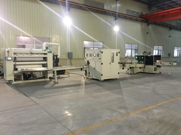Linha de produção macia aço do lenço de papel ao dobrador dobrado V do tecido facial do aço