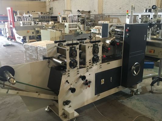 Única linha máquina de dobramento do tecido do bolso com empilhamento do sistema 380V