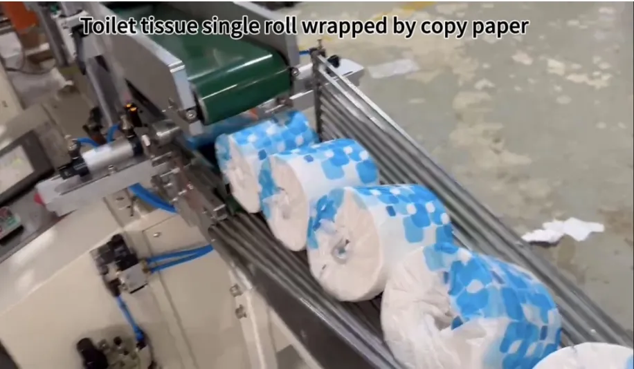 Linha de Produção Automática de Rolo de Papel Higiênico / Papel de Cozinha Jrt Maxi Rewinding Machinery 2