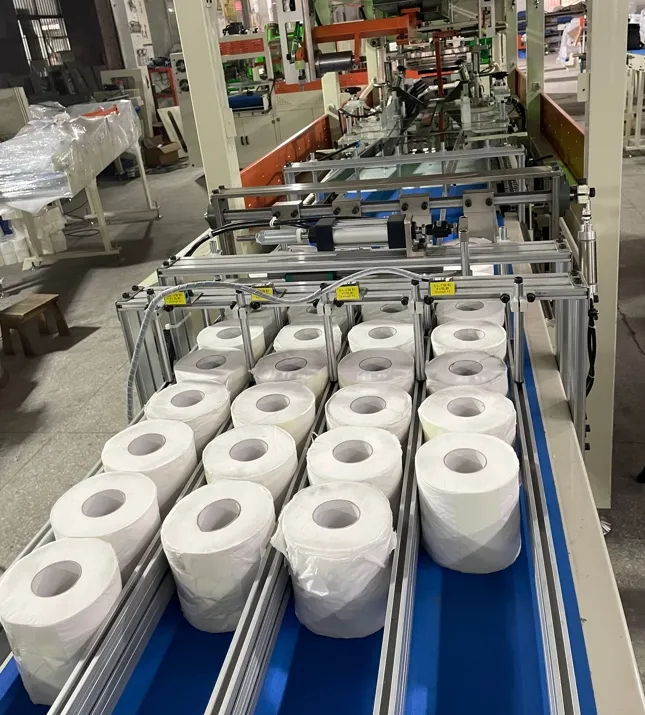 Linha de Produção Automática de Rolo de Papel Higiênico / Papel de Cozinha Jrt Maxi Rewinding Machinery 3