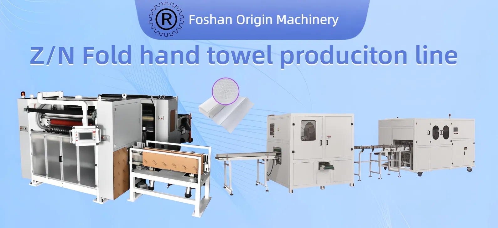 Máquina de toalhas de mão dobradas em Z/N com laminação de cola e rebobinador de toalhas de cozinha 0