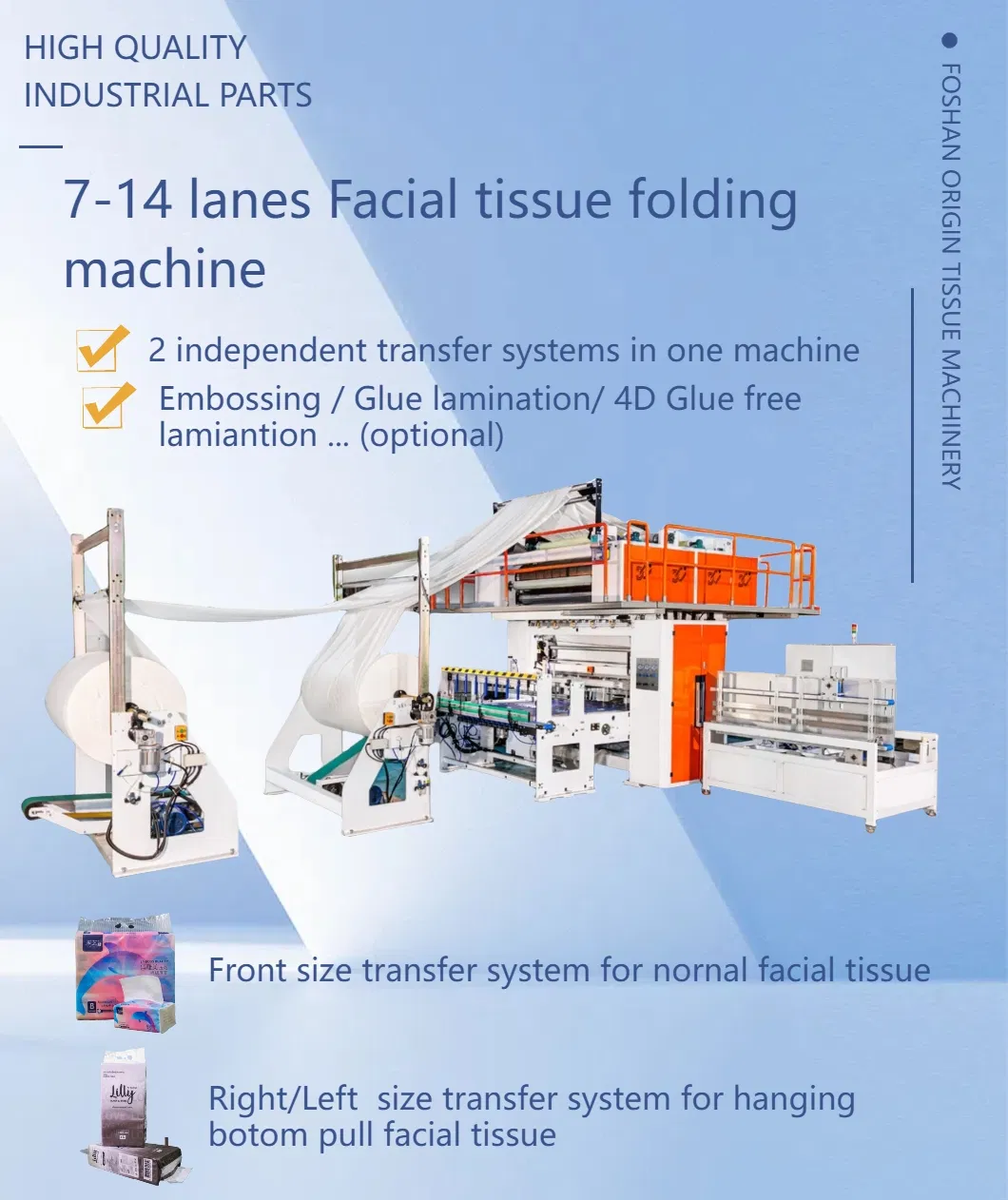 Linha de produção de tecidos faciais de alto desempenho para as indústrias de tecidos 1