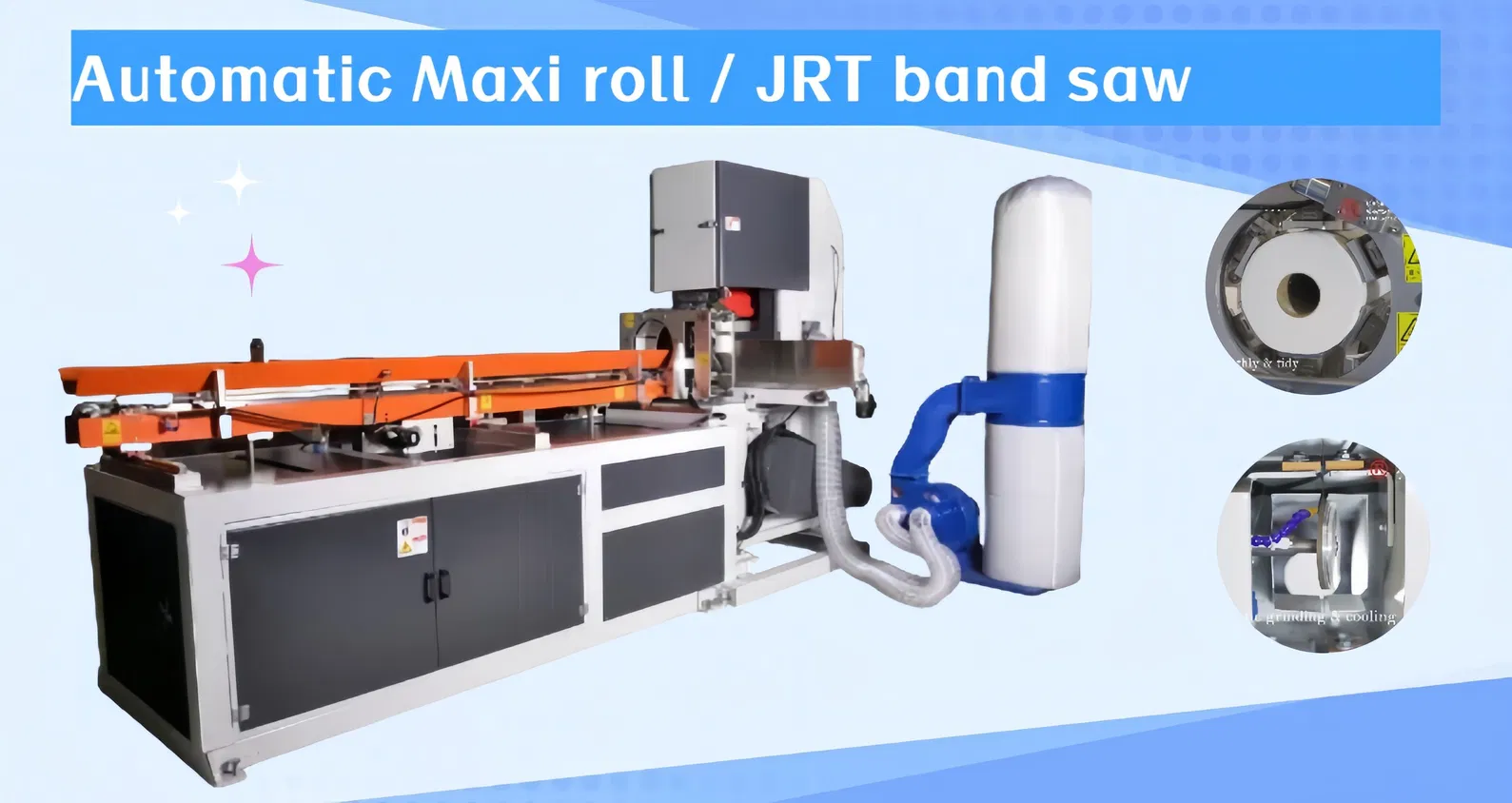 Serra de Fita para Rolo Maxi JRT /HRT Máquina Industrial de Corte de Rolo 0
