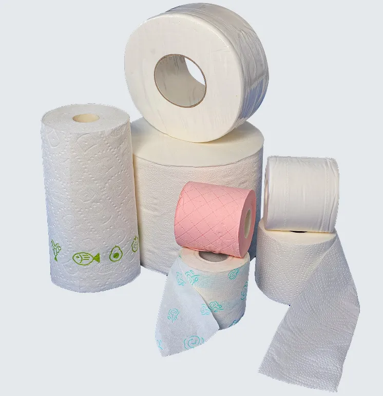 Máquina de Linha de Produção de Papel Higiênico, Papel de Cozinha, Rolo Maxi, Tecido Múltiplo, Rebobinagem, Corte e Embalagem 1