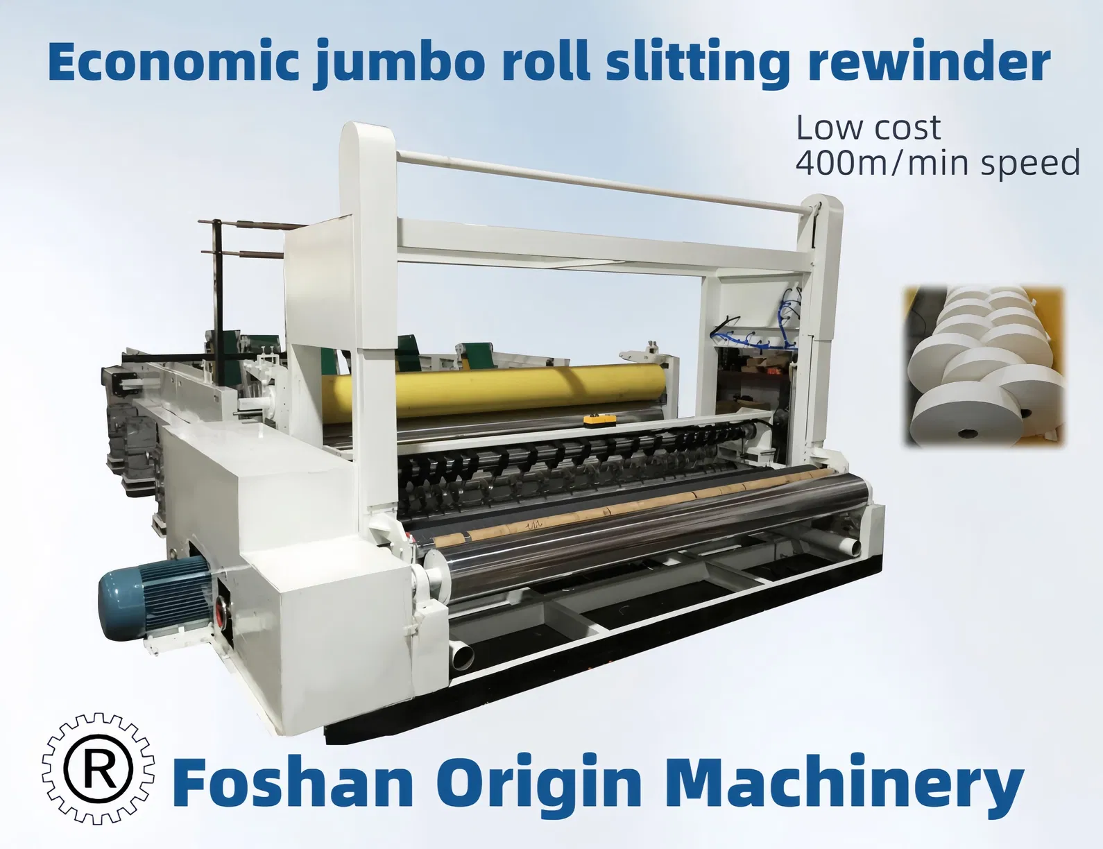 1800 mm Máquina de corte de rolos Jumbo acabado Reenrolar com boa eficiência 0