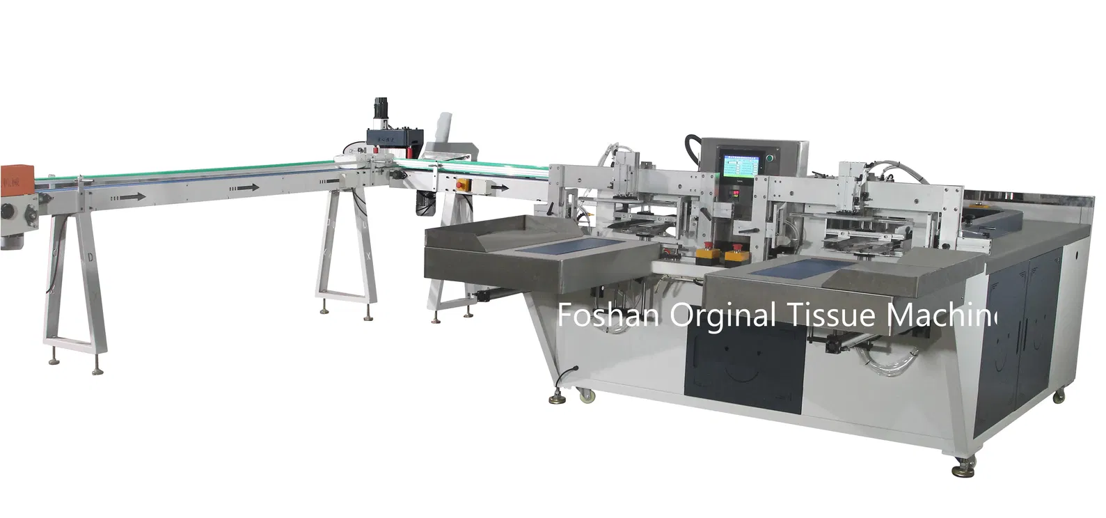 110 meters/min V fold folding machine  with Frequnecy Converter Speed Adjust and Servo Motor Control 4