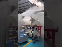 Linha de produção de tecido facial de puxa inferior / linha de produção de tecido facial de dobragem v com transferência automática