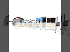 Máquina de fabricação de guardanapos de papel da série VNT para 1/8 guardanapos de jantar dobrados com recursos avançados e opções personalizáveis